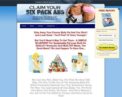 Claim Your Six Pack Abs: Fat Burning Tips, Meals and Workouts To Destroy Belly Fat