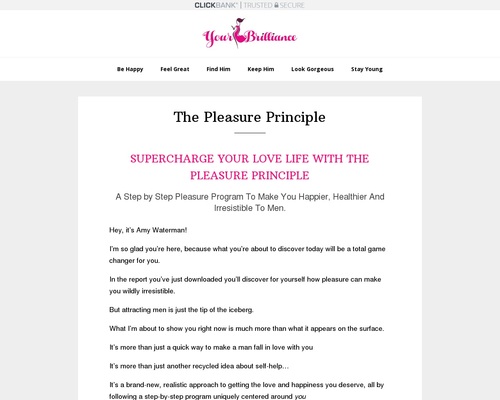 The Pleasure Principle