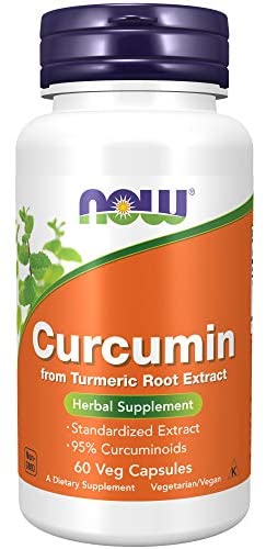 NOW Supplements, Curcumin, derived from Turmeric Root Extract, 60 Veg Capsules