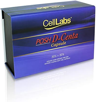 CellLabs Posh D-Centa Fresh Deer Placenta 2000mg Live Stemcell Supplement | Powerful Anti-Aging Formula | Marine Collagen | Immunity Booster | Skin Vitamins | Made from New Zealand 1x Box