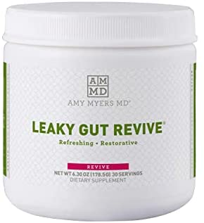 Dr. Amy Myers Leaky Gut Revive Powder for Leaky Gut Repair – L Glutamine Powder to Reduce Symptoms Like Constipation, IBS, Diarrhea, Bloating – Plant Based Supplement to Maintain A Healthy Gut Lining