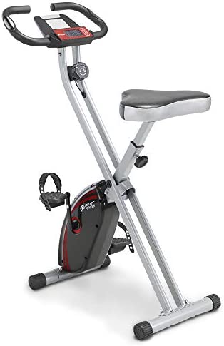 CIRCUIT FITNESS Circuit Fitness Folding Upright Exercise Bike with Adjustable Resistance 250 lb. Max. Capacity AMZ-150BK