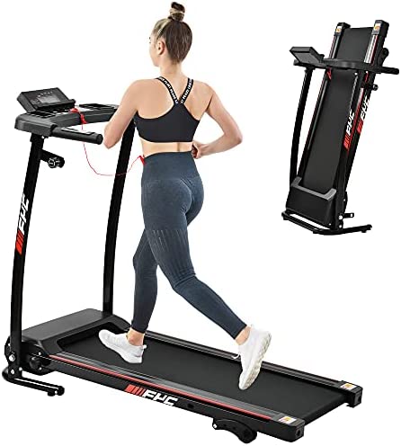 FYC Foldable Treadmill with Incline for Home, Folding Electric Running Exercise Machine Compact Treadmill for Home Gym Fitness Workout Jogging Walking, 265 LBS Weight Capacity