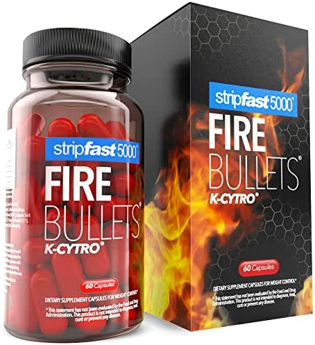 Fire Bullets with K-CYTRO for Women & Men, Weight Management Supplement System, Keto Diet Friendly, 30 Days Supply