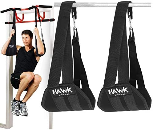 Hawk Sports Ab Straps Hanging Abdominal Slings for Pullup Bar Chinup Exercise Abs Stimulator Trainer Toner Home Gym Fitness Ab Workout Equipment for Men & Women