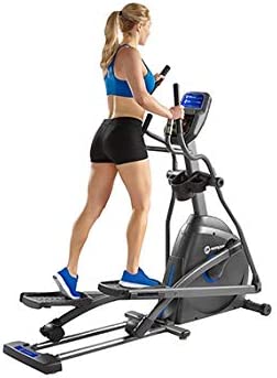 Horizon Fitness EX-59 Elliptical Trainer Exercise Machine for Home Workout, Fitness & Cardio, Compact Cross-Trainer with Bluetooth, Built-in Speakers, 10 Resistance Levels, 300 lb Weight Capacity