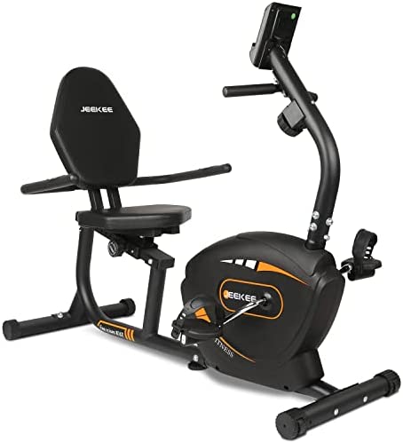 JEEKEE Recumbent Exercise Bike for Adults Seniors - Indoor Magnetic Cycling Fitness Equipment for Home Workout