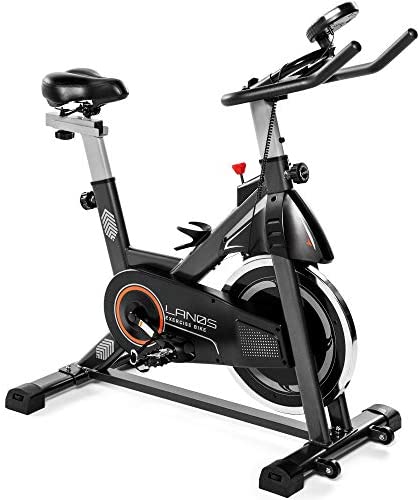 Lanos Exercise Bike, Stationary Bike for Indoor Cycling | The Perfect Exercise Bikes for Home Gym | Indoor Exercise Bike for Men and Women | Stationary Bike | Comfortable Seat Cushion, Silent Belt Drive, iPad Holder