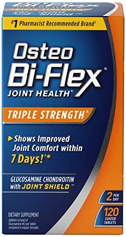 Osteo Bi-Flex Triple Strength(5), Glucosamine Chondroitin with Vitamin C Joint Health Supplement, Coated Tablets, 120 Count