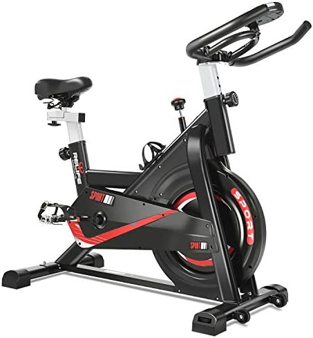 RELIFE REBUILD YOUR LIFE Exercise Bike Indoor Cycling Bike Fitness Stationary All-inclusive Flywheel Bicycle with Resistance for Gym Home Cardio Workout Machine Training New Version