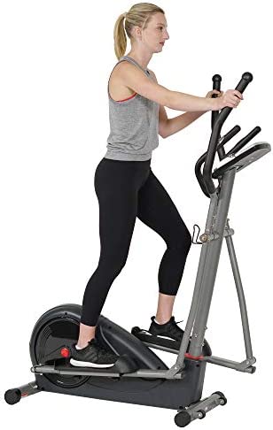 Sunny Health & Fitness Pre-Programmed Elliptical Trainer - SF-E320002, black