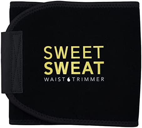 Sweet Sweat Waist Trimmer, by Sports Research - Sweat Band Increases Stomach Temp to Cut Water Weight