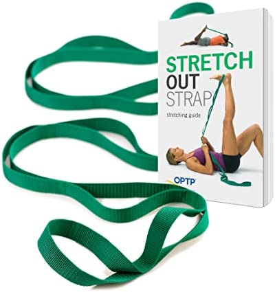 The Original Stretch Out Strap with Exercise Book – Made in the USA by OPTP – Top Choice of Physical Therapists & Athletic Trainers