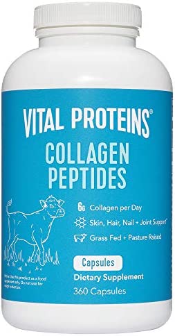 Vital Proteins Collagen Pills Supplement (Type I, III), 360 Collagen Capsules, 3300mg Serving Help Support Healthy Hair, Skin, Nails, Joints - Hydrolyzed Collagen Supplement