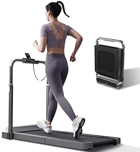 WalkingPad R2 Treadmill Running and Walking Folding Treadmill Manual Automatic Modes Foldable Walking Pad Non-Slip Smart LCD Display Fitness Equipment 0.3-6.2MPH (Black)