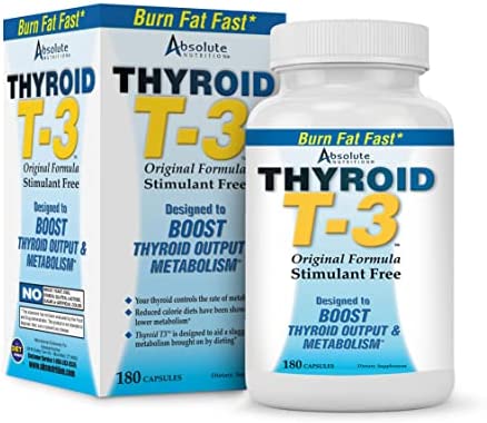 Absolute Nutrition Thyroid T-3 Radical Metabolic Booster, 180 Capsules