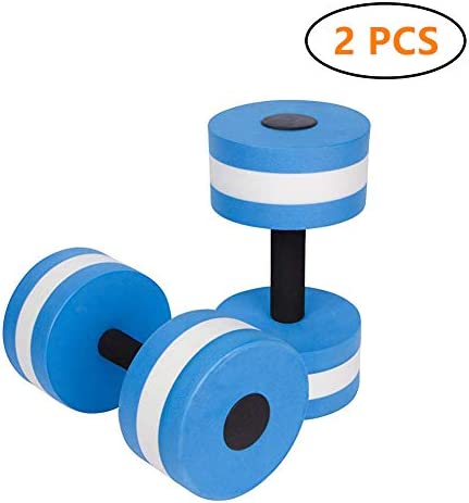 Big Boss Sports Aquatic Exercise Dumbbells Aqua Fitness Barbells Exercise Hand Bars - Set of 2 - for Water Aerobics