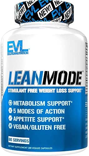 EVL LEANMODE Weight Loss Support - Non-Stimulant Metabolism Support and Appetite Support for Men and Women - Lean Mode with Green Coffee Bean, Green Tea, CLA, Carnitine, Garcinia Cambogia, Diet Pills