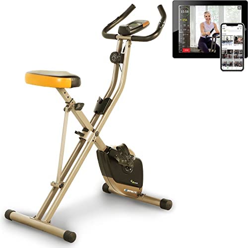 Exerpeutic Gold Heavy Duty Foldable Exercise Bike with 400 lbs Weight Capacity