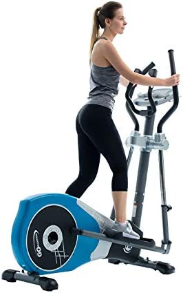 GOELLIPTICAL V-450T Standard Stride 17” Programmable Elliptical Exercise Cross Trainer with Adjustable Arms and Pedals and HRC Control for Cardio Fitness Strength Conditioning Workout at Home or Gym