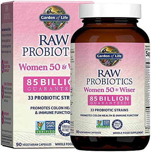 Garden of Life - RAW Probiotics Women 50 & Wiser - 90 Vegetarian Capsules.