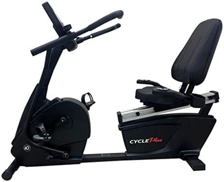 HCI Fitness CyclePlus Recumbent Bike with Arm Exercise, Black, (CP-400)