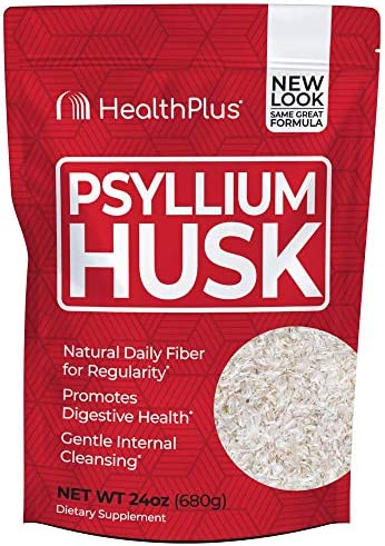 Health Plus Psyllium Husk - Weight Management - Detox, Natural Daily Fiber (24 Ounces, 96 Servings)