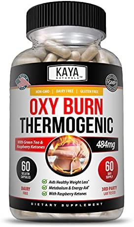 Kaya Naturals Oxy Burn - Weight Loss Pills - Appetite Suppressant for Women & Men - Powerful Thermogenic Diet Pills - Natural Energy Boost - Metabolism Burner - 60 Count