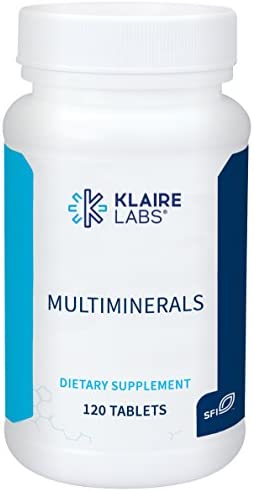 Klaire Labs Mineral-Only Complex - TRAACS Multimineral Formula, Chelated & Hypoallergenic Blend with No Iron (120 Tablets)