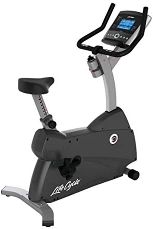 Life Fitness C1 Upright Indoor Cycling Exercise Bike with Go Console