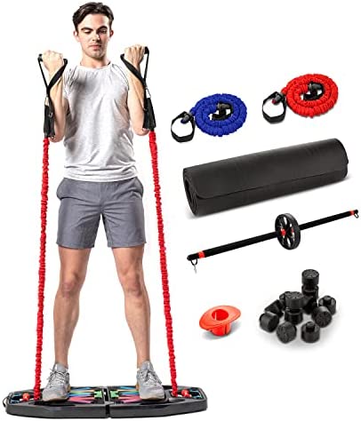 Lifepro Home Gym Portable Equipment - Strength Training, Resistance Equipment - Ab Workout Equipment for Home Workouts, Back Workout Equipment - Push Up Board, Fitness Equipment