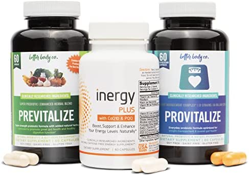 Menokit Bundle | Provitalize, Previtalize and inergyPLUS bundle - Natural Menopause Probiotic and Prebiotic with a boost of energy