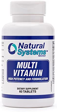 Multivitamin 60 Tablets Nutritional Supplement by Natural Systems | Multi Vitamin Supplement for Daily Diet | Energy Vitamins Women Men Supplements | Daily Vegan Multivitamin Food Complement