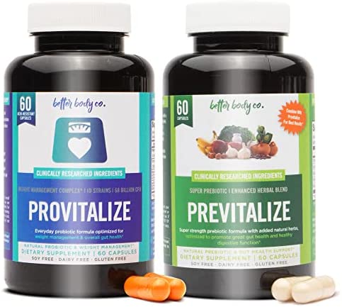 Original Slim Gut Bundle | Provitalize & Previtalize Bundle - Natural Menopause Probiotic and Prebiotic