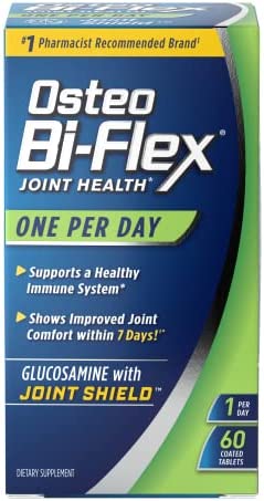 Osteo Bi-Flex One Per Day, Glucosamine Joint Health Supplement with Vitamin D, Coated Tablets, 60 Count