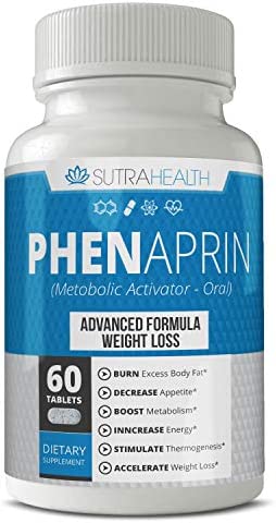 PhenAprin Diet Pills – Appetite Suppressant: Weight Loss and Energy Boost for Metabolism – Optimal Fat Burner Supplement Helps Maintain and Curb Appetite, Promotes Mood & Brain Function