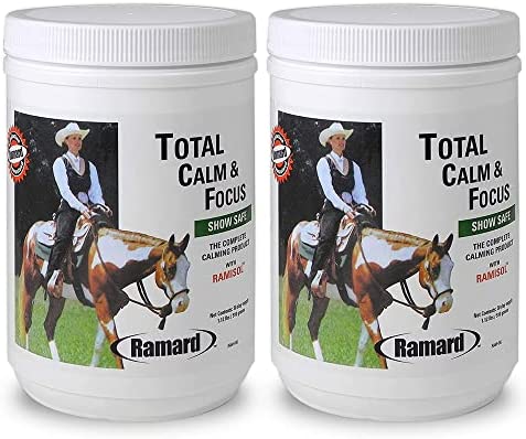 Ramard Total Calm and Focus Prime & Nutritional Powder for Race Horses | Contains Magnesium & Vitamin B for Race Events & Training | Aids in Reducing Nervousness & Hyper-Activeness in Horses - 2 Pack