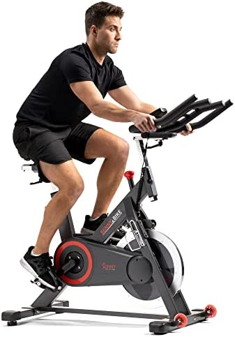 Sunny Health & Fitness Premium Indoor Cycling Smart Stationary Bike with Exclusive SunnyFit™ App Enhanced Bluetooth Connectivity - SF-B1805SMART