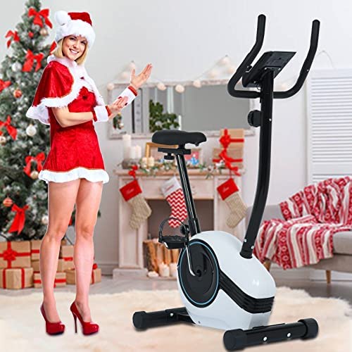 Regretfully Hyper Quiet Elliptical Machine for Home Use, Eliptical Exercise Machine for Indoor Workout, Magnetic Elliptical Trainer with LCD Monitor and Sensors Flexibility (Sky Blue, 750*300*580mm)