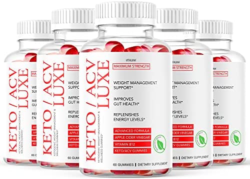 (5 Pack) Keto Luxe ACV Gummies, New LuxeKeto Apple Gummies Advanced Formula, LuxKeto ACV Gummys, KetoLuxe, Lux, Cider, mg, Vinegar, Reviews, 5 Month Supply