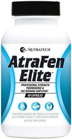 Atrafen Elite - Professional Strength Diet Aid That Supports Weight Management, Promotes Energy and Helps Suppress Food Cravings & Appetite. Dietary Supplement. 60 Pills.