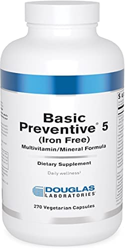 Douglas Laboratories Basic Preventive 5 | Iron-Free Supplement with Antioxidants | 270 Capsules