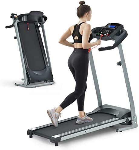 FYC Folding Treadmill for Small Apartment, Electric Motorized Running Machine for Gym Home, Fitness Workout Jogging Walking Easily Install, Space Save