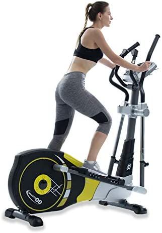 GOELLIPTICAL V-450X Standard Stride 18” Programmable Elliptical Exercise Cross Trainer with Adjustable Arms and Pedals and HRC Control Program for Cardio Fitness Strength Conditioning Workout