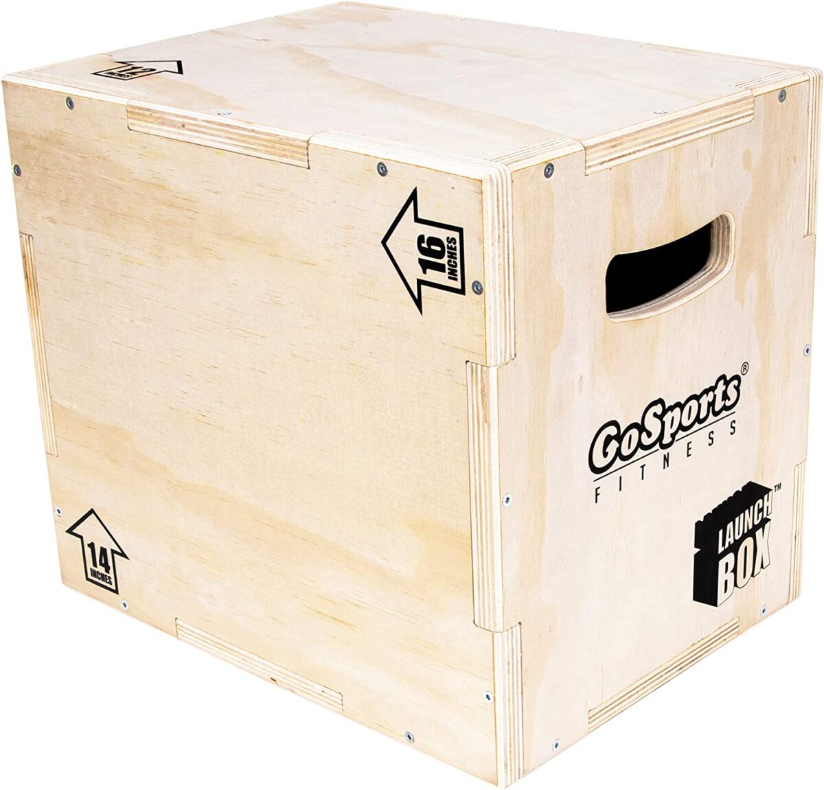 GoSports Fitness Launch Box - 3-in-1 Plyo Jump Box for Exercises of All Skill Levels