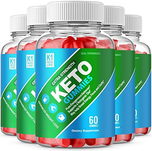 IDEAL PERFORMANCE (5 Pack) K1 Ketos Life Gummies K1 Ketos Gummies K1 Ketos ACV Gummies Extra Strength (300 Gummies)