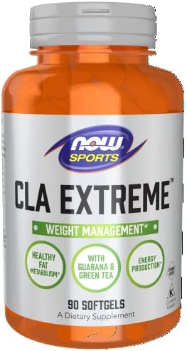 NOW Sports Nutrition, CLA Extreme™ (Conjugated Linoleic Acid) With Guarana & Green Tea, 90 Softgels