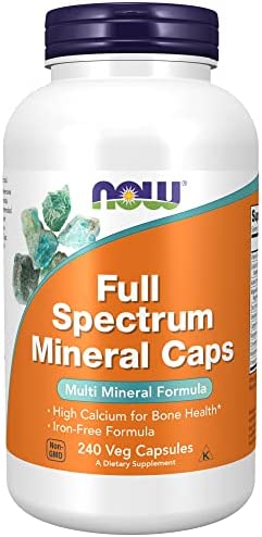 NOW Supplements, Full Spectrum Mineral Caps, Multi Mineral Formula, 240 Veg Capsules