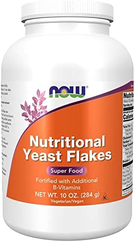 NOW Supplements, Nutritional Yeast Flakes, Fortified with Additional B-Vitamins, Super Food, 10-Ounce